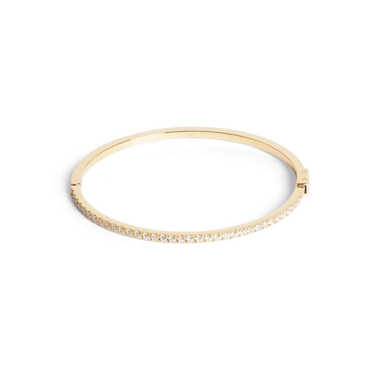 Coeur De Lion Eternal Love Crystal Bangle - Gold - 014632181617