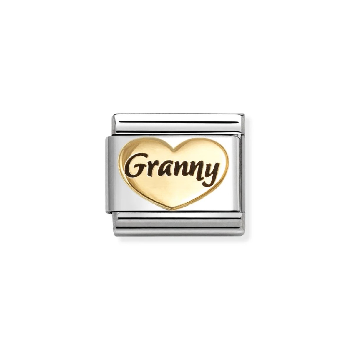 Nomination Classic Gold and Enamel Granny Heart Charm