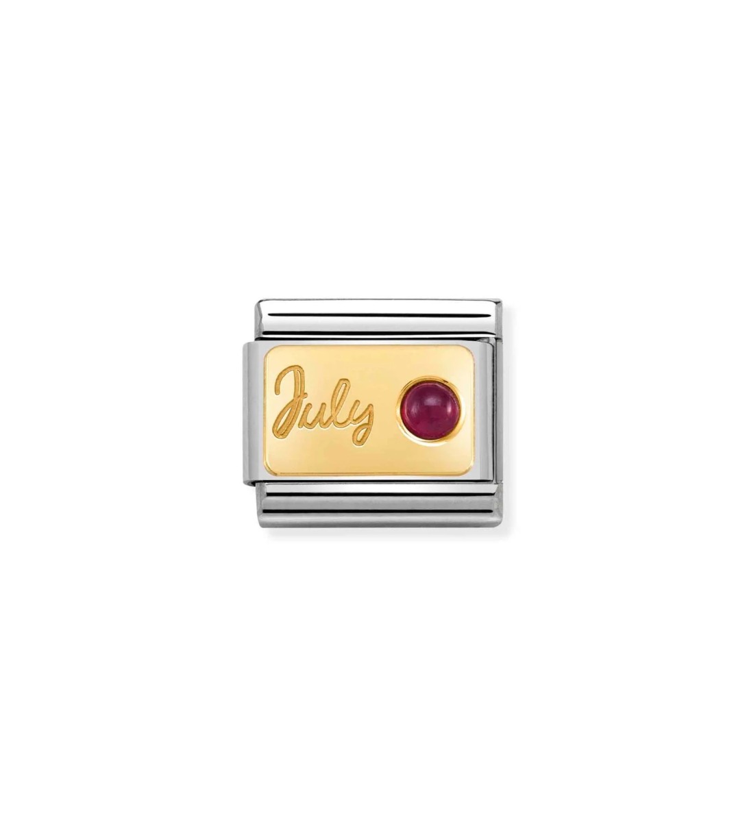 Nomination Classic Ruby July Birthstone Charm Gold