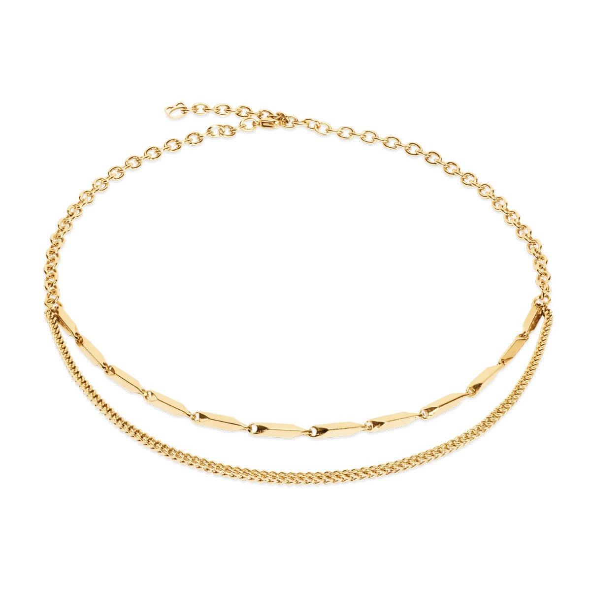 Coeur De Lion Twisted Layers Necklace - Gold - 0801101600