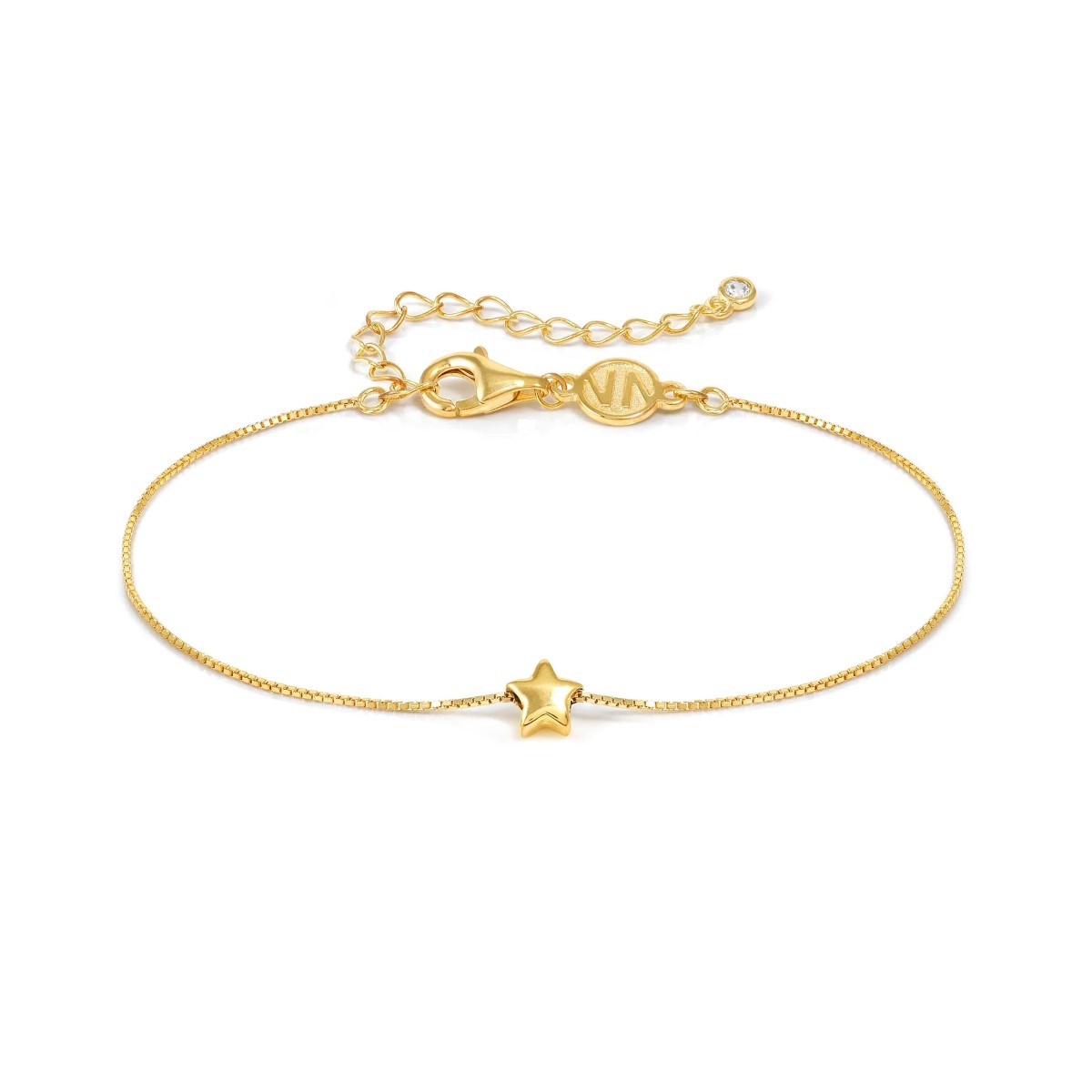 Nomination Armonica Gold Plated Single Star Bracelet. Item code 241302/009