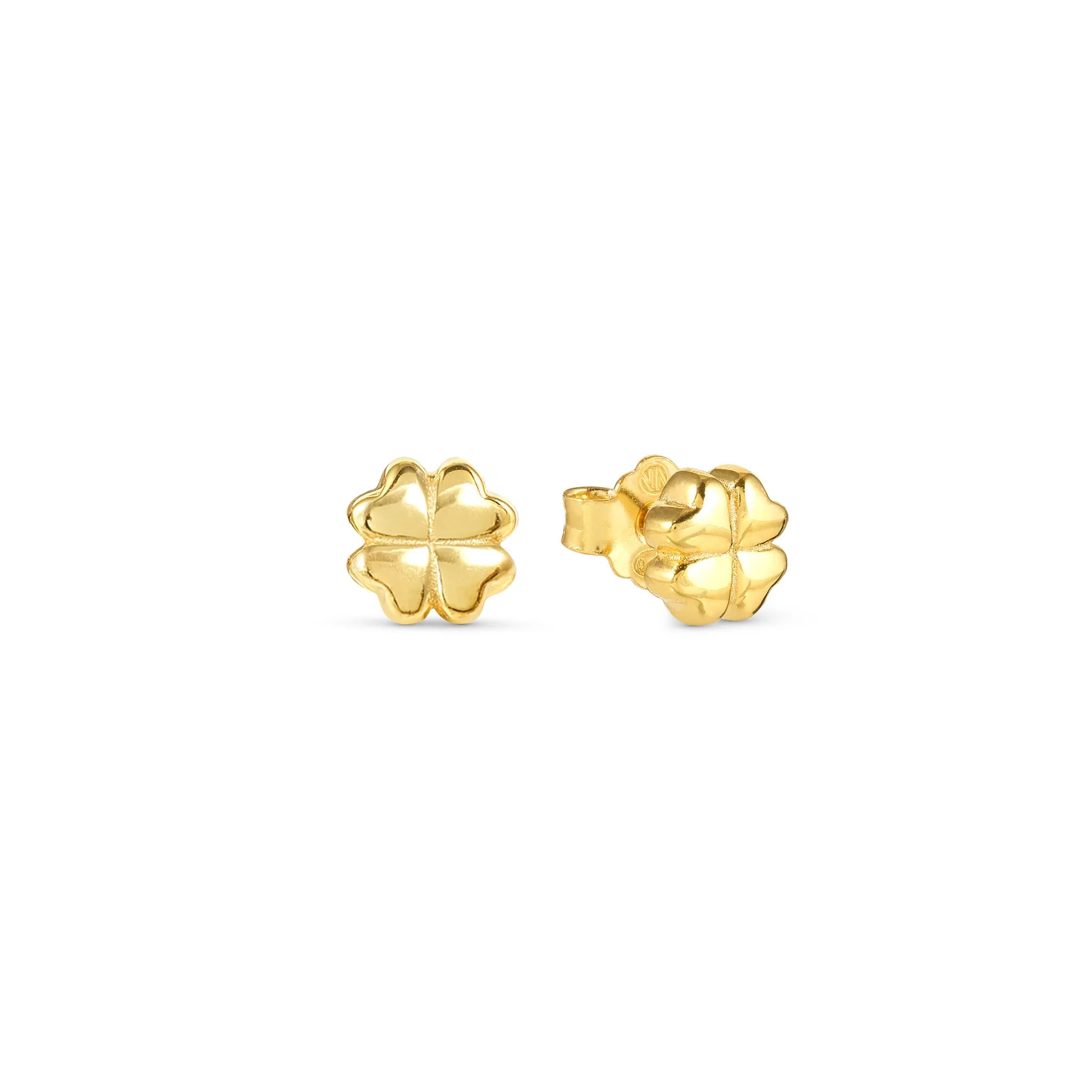 Nomination Armonica Gold Plated Four Leaf Clover Stud Earrings 241307/003