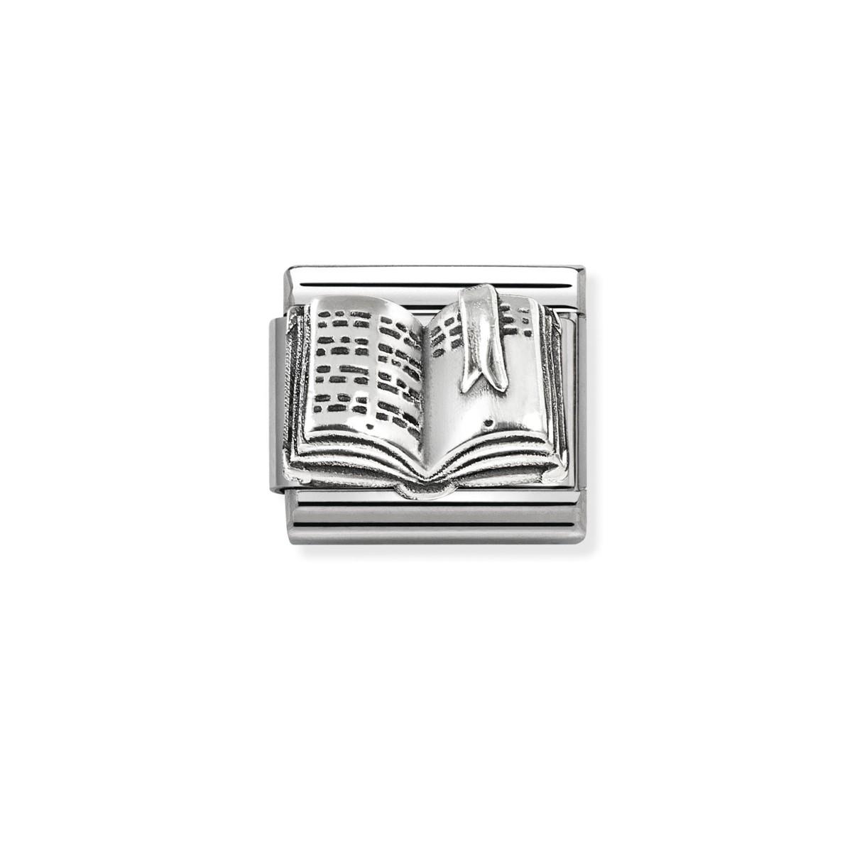 Nomination Classic Silver Oxidised Book Charm 330101/85
