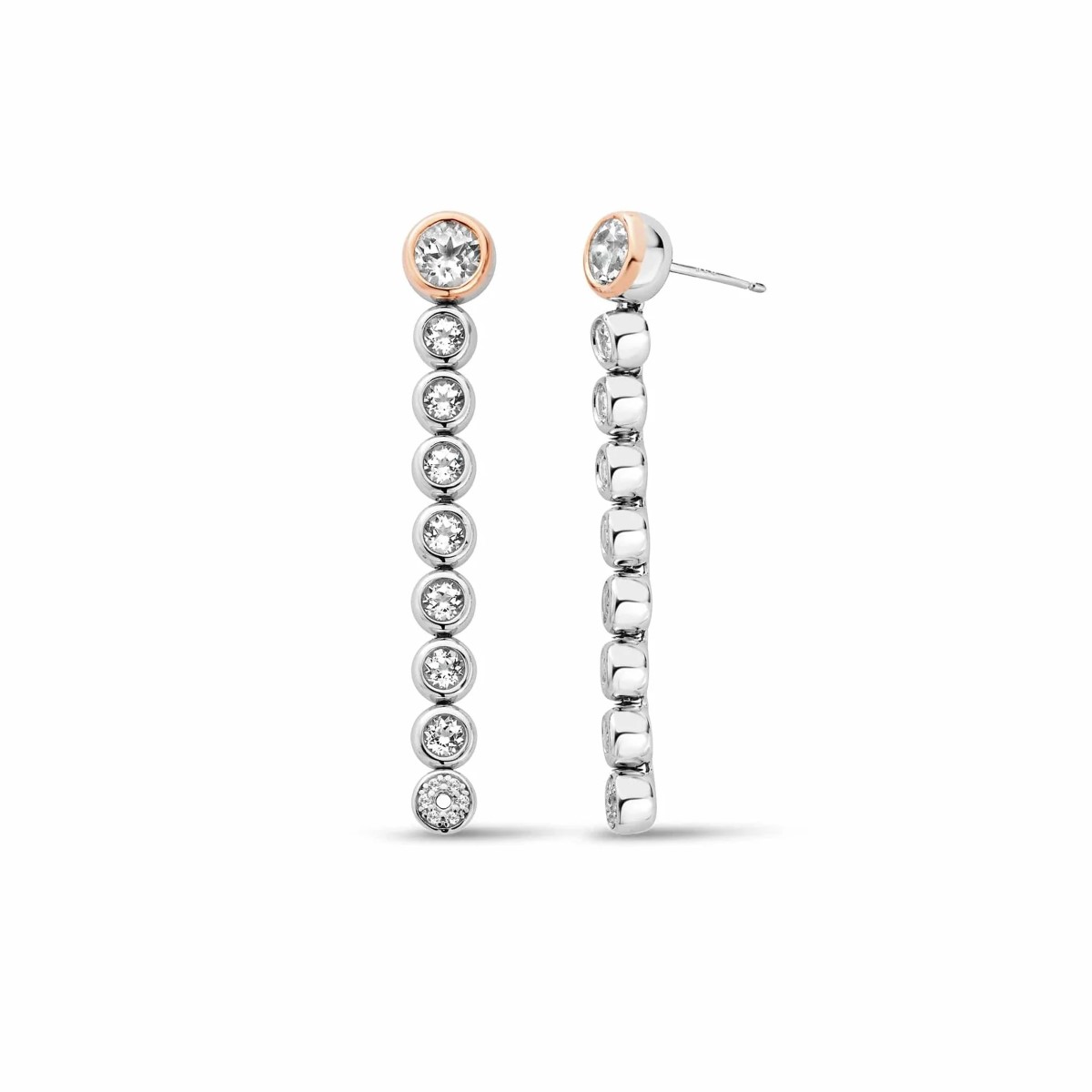 Clogau Celebration Silver Drop Hoop Earrings 3SCLC0799