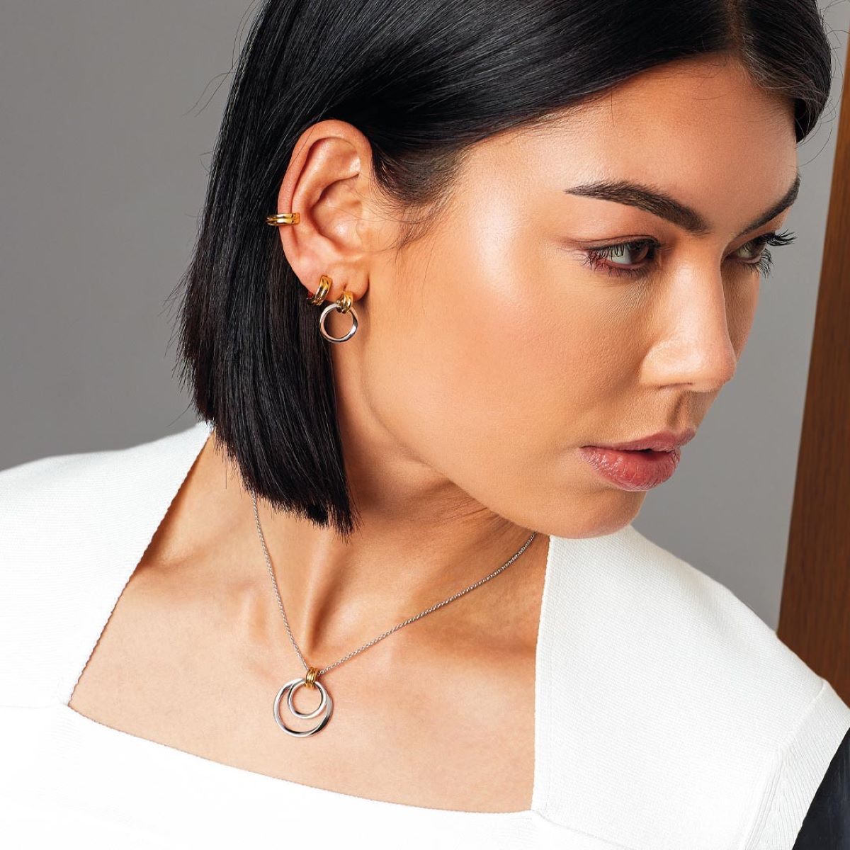 Kit Heath Bevel Unity Golden Duo Necklace - 91172GRP