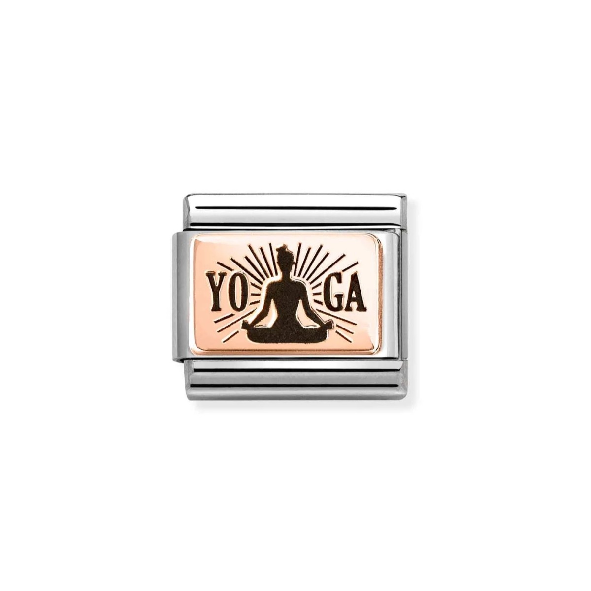 Nomination Classic Rose Gold Yoga Meditation Charm 430111/31
