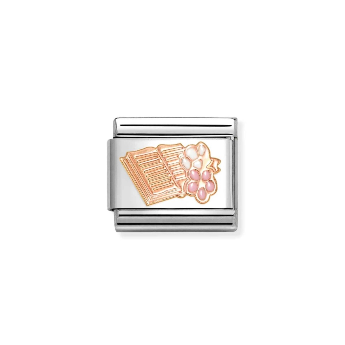 Nomination Classic Rose Gold and Enamel Reading Book Charm 430202_23