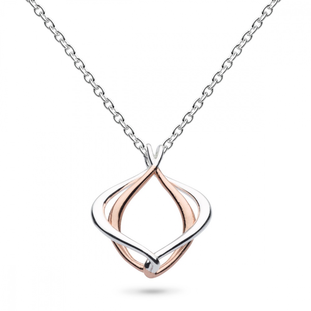 Kit Heath Entwine Alicia Small Rose Gold Necklace 90018RRP