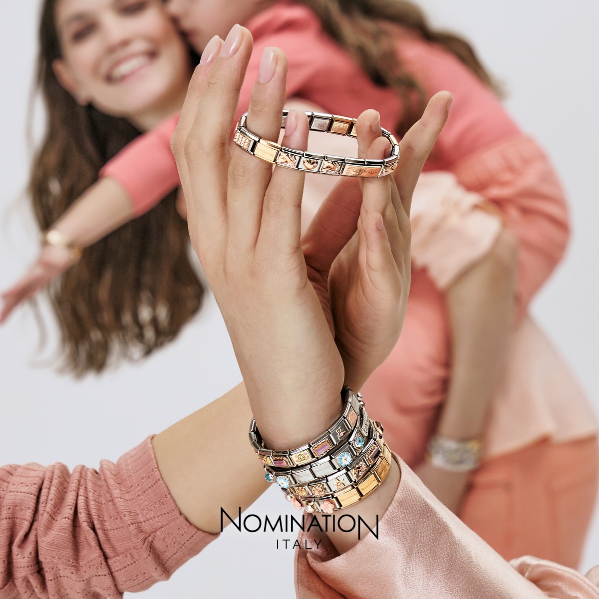 Nomination Classic Rose Gold with Pink Enamel Crown Princess Charm 430204/02