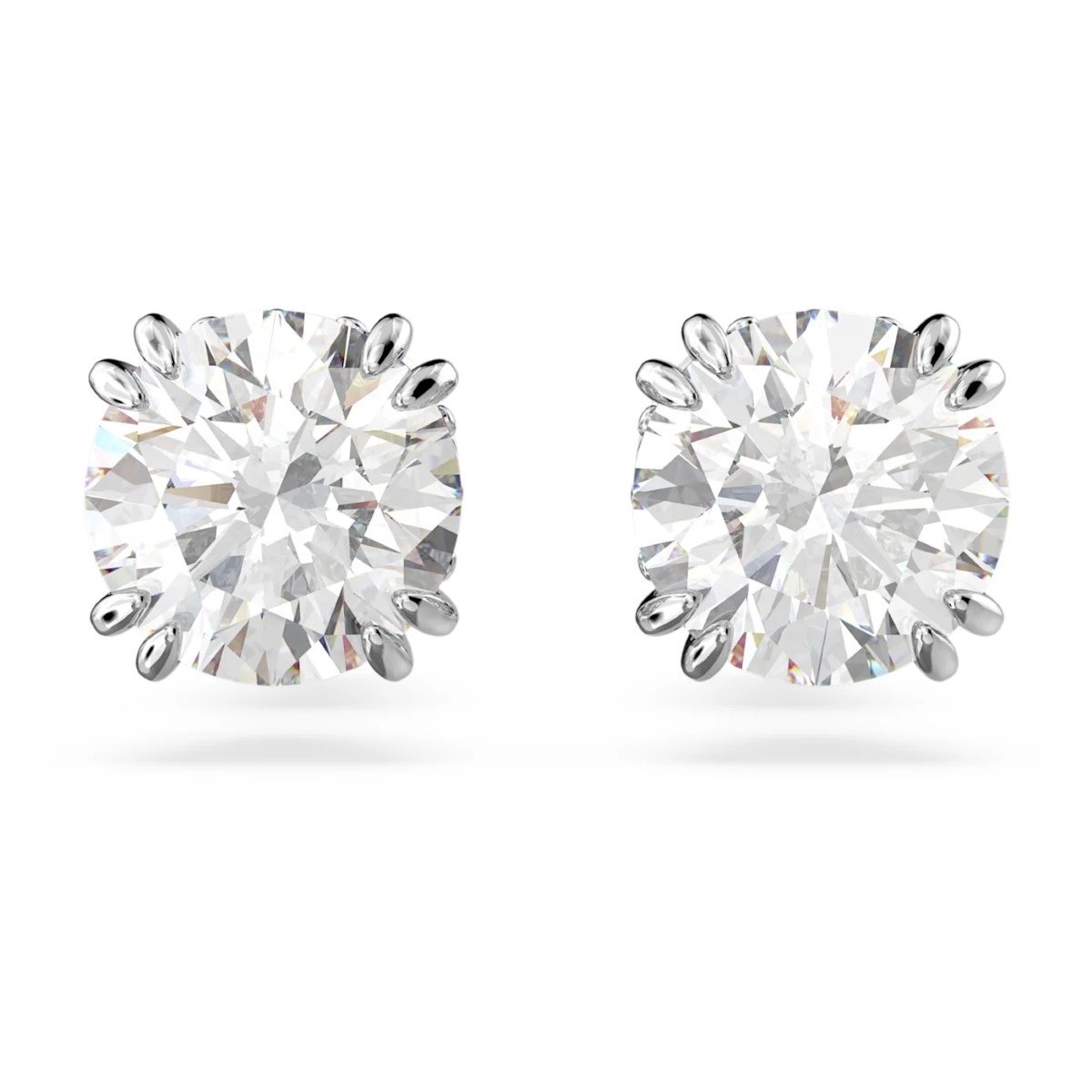Swarovski Constella Stud Earrings - White with Rhodium Plating 5636712