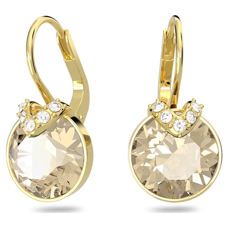Swarovski Bella V Drop Earrings - Gold with Gold Tone Plating 5662093