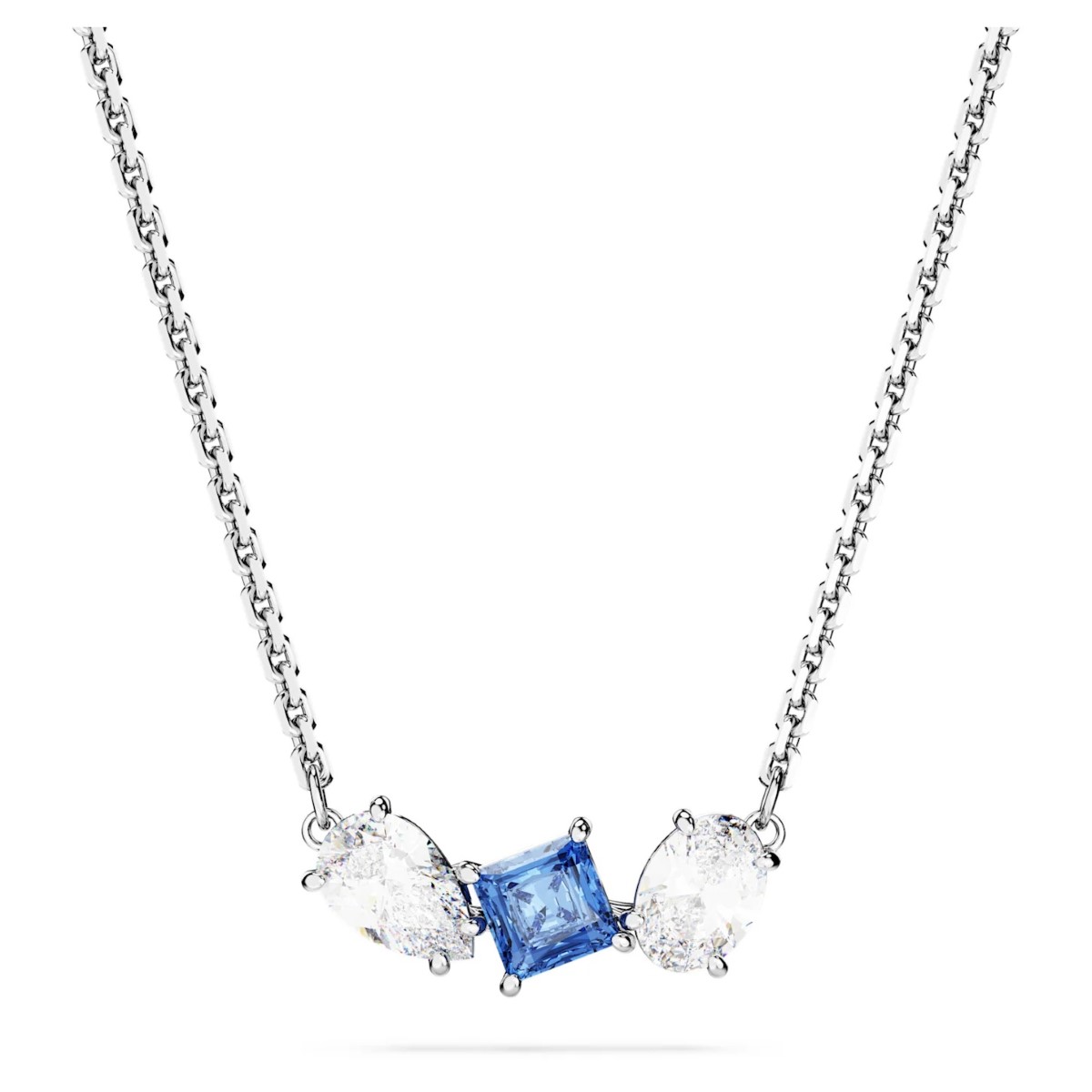 Swarovski Mesmera Pendant Mixed Cuts - Blue with Rhodium Plating 5668276