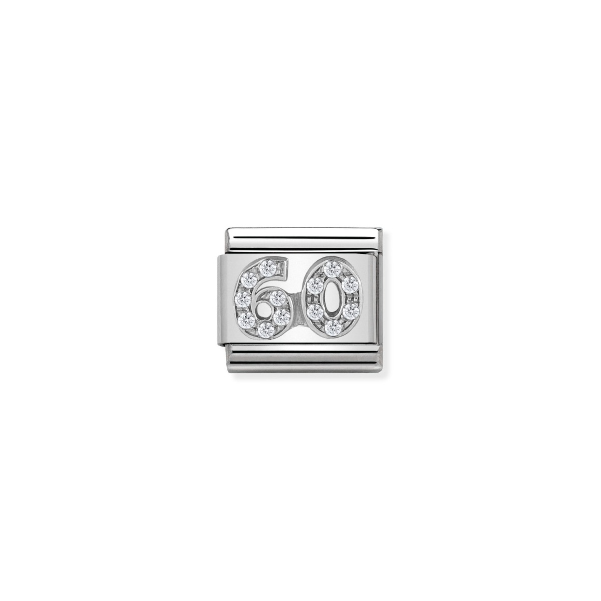Nomination Silver and Zirconia Classic 60 Charm 330304/24