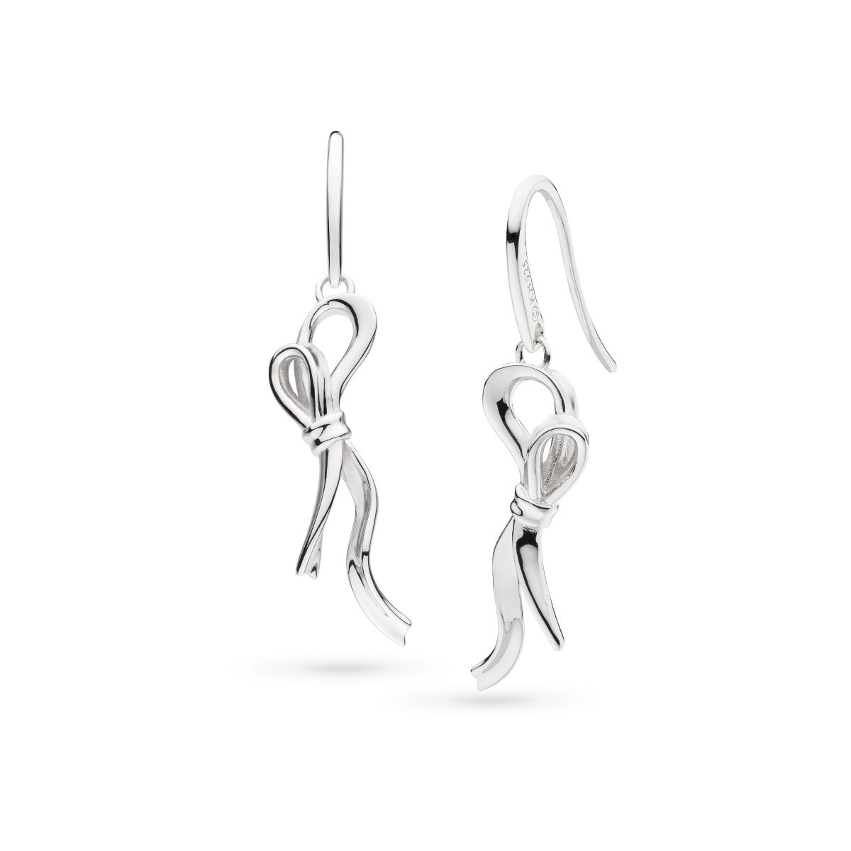 Kit Heath Serenity Ribbon Bow Loop Drop Earrings - 61189RP