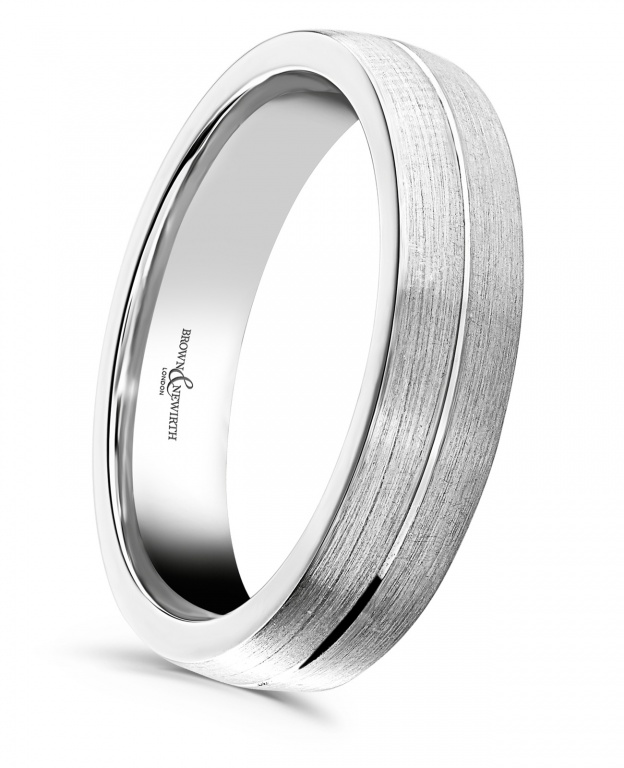 Brown & Newirth 'Saturn' Wedding Band, For Him