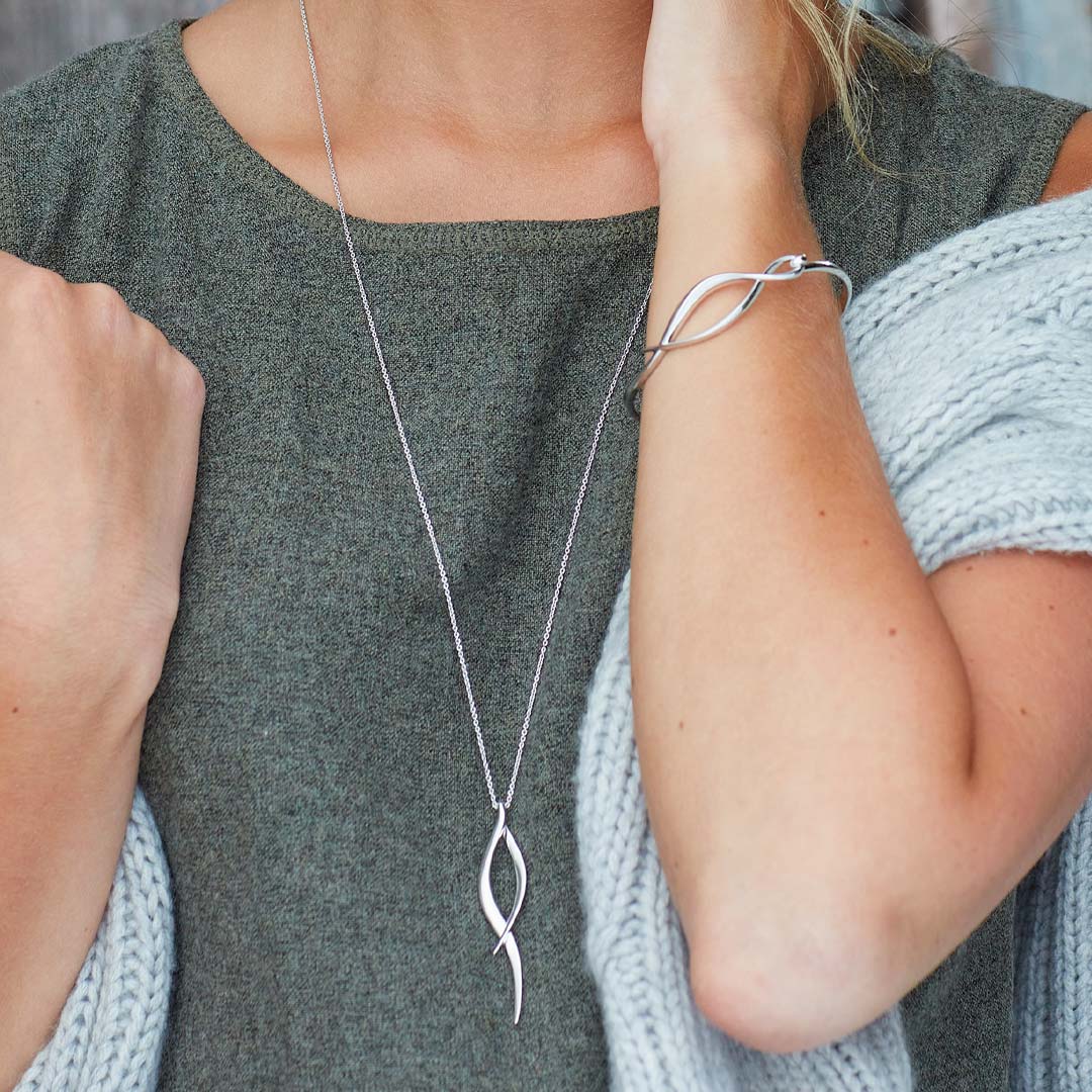 Kit Heath Entwine Twine Twist Large Necklace 90224RP