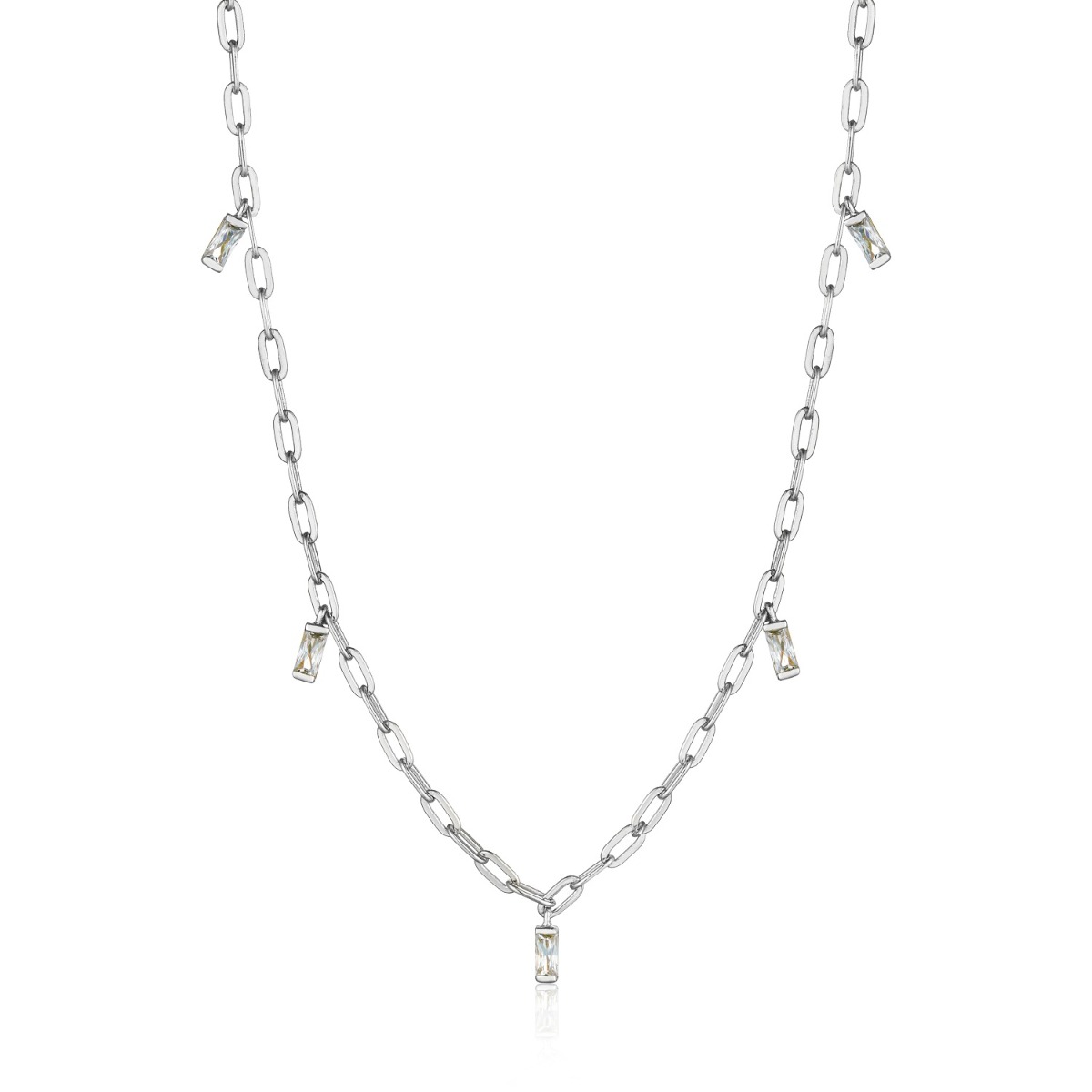 Ania Haie Glow Drop Necklace - Silver N018-02H