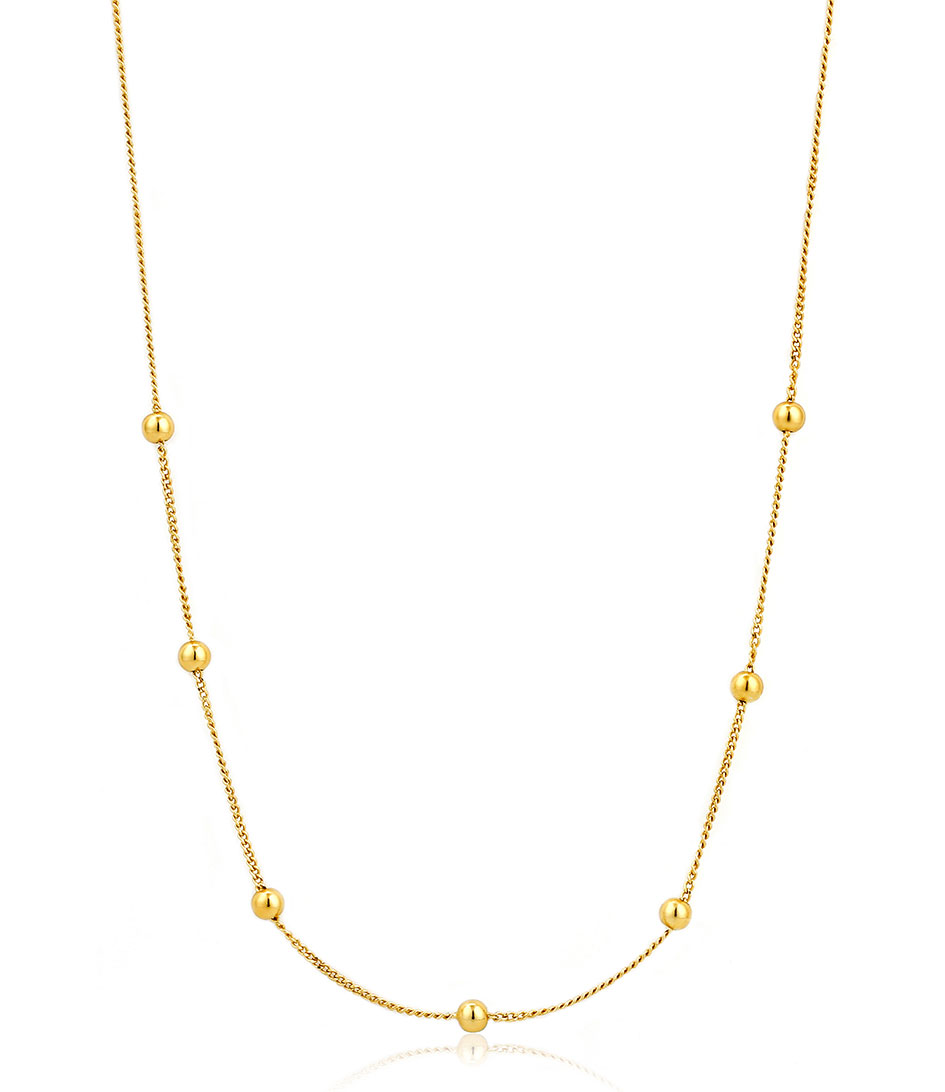Ania Haie Modern Beaded Necklace - Gold Finish N002-03G