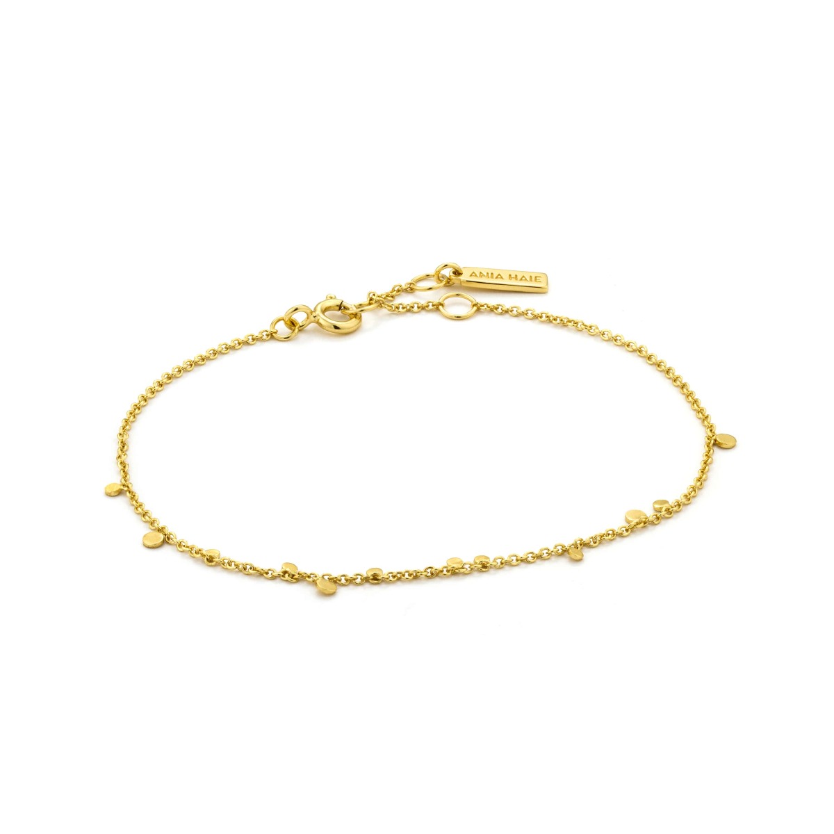 Ania Haie Geometry Mixed Discs Bracelet Gold B005-02G