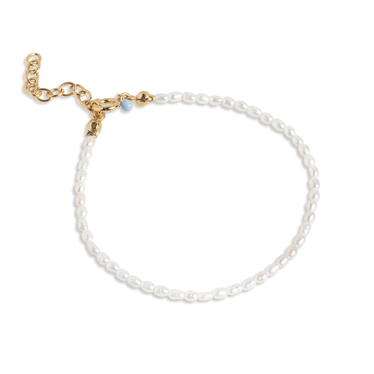 Enamel Copenhagen Erna Pearl Gold Bracelet. Item code B110G