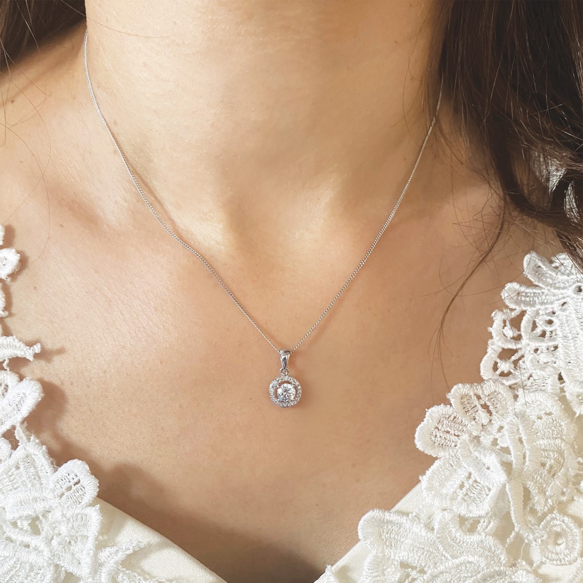 Ivory & Co Balmoral Crystal Dainty Pendant