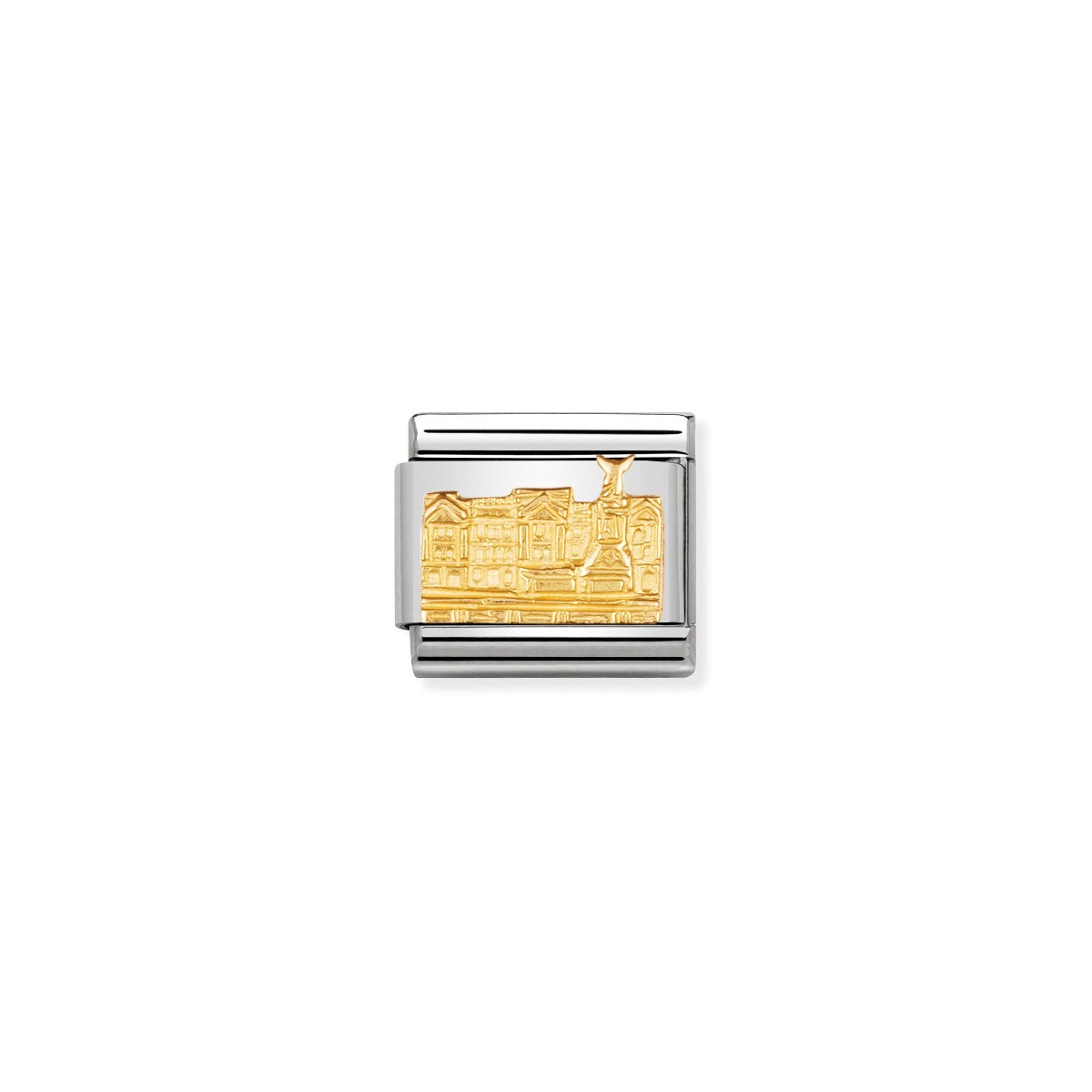 Nomination Classic Monuments Buckingham Palace Charm - 18k Gold - 030144/05