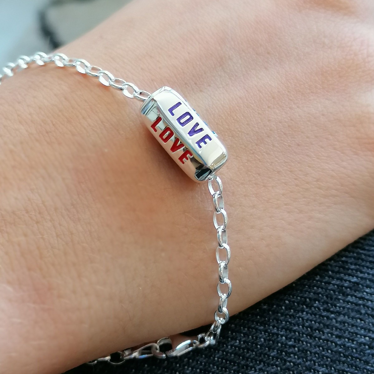 Scream Pretty Love is All Around Charm Bracelet - Rainbow - SPCBSLORAIN