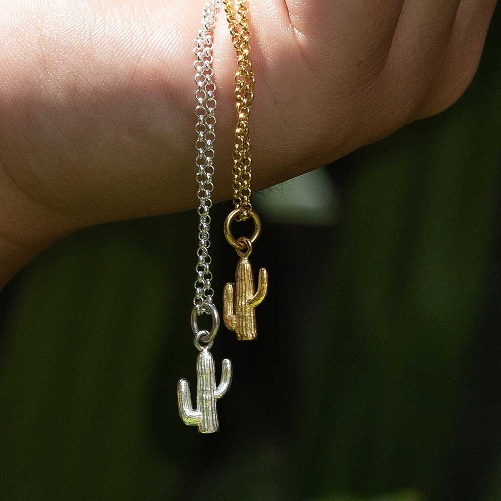 Scream Pretty Cactus Necklace - Gold