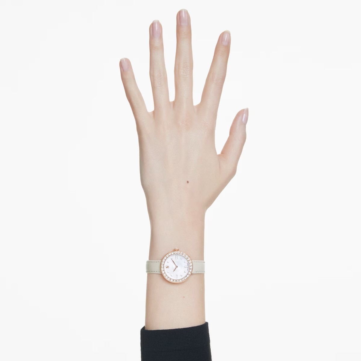 Swarovski Certa Leather Strap Watch - Beige Rose Gold Tone Finish 5672968
