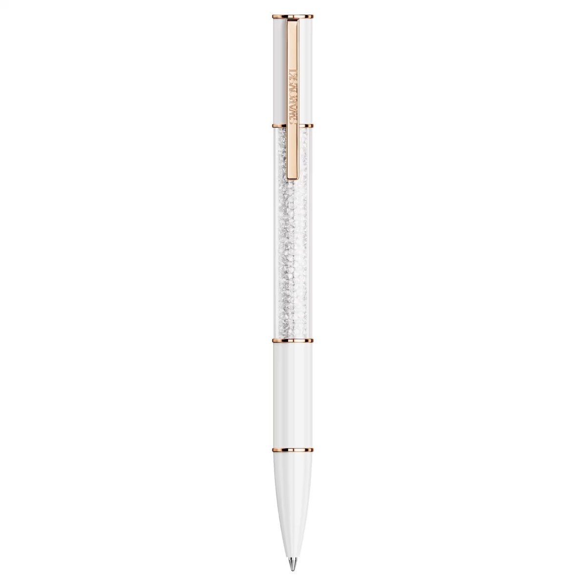 Swarovski Crystalline Lustre Ballpoint Pen White Rose Gold-Tone Plated