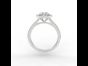 Round Brilliant Halo Ring with Split Shank