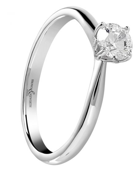 Brown & Newirth 'Tulip' Solitaire Engagement Ring