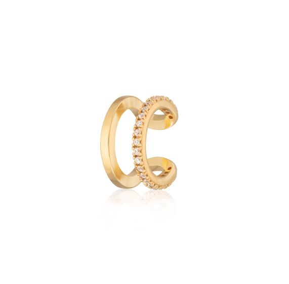 Scream Pretty Double Band Ear Cuff - Gold SPG-280