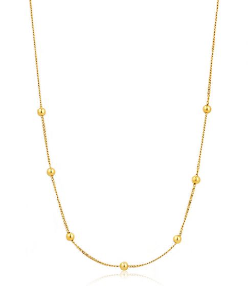 Ania Haie Modern Beaded Necklace - Gold Finish N002-03G