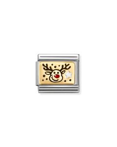 Nomination Classic Gold Christmas Rudolph Reindeer Charm 030289_11