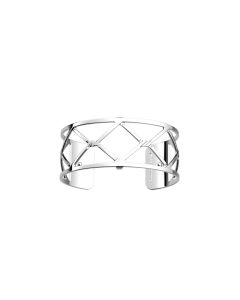Les Georgettes Cannage 25mm Bracelet - Silver Finish