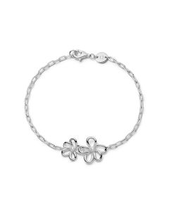 Daisy Bow Bracelet - Silver BPBR01_SLV