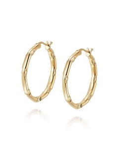 Daisy London Est&eacute;e Lalonde Goddess Glow Hoop Earrings - Gold