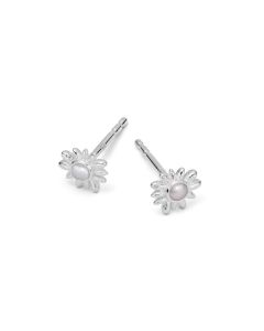 Daisy Mini Mother of Pearl Stud Earrings Sterling Silver DBE01_SLV