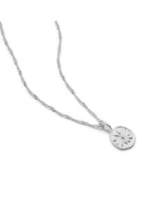 Daisy Flower Necklace Sterling Silver DBN02_SLV