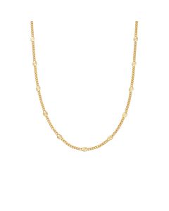 Daisy Est&eacute;e Lalonde Sunburst Chain Necklace - Gold - ELN10_GP