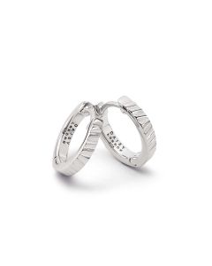 Daisy Est&eacute;e Lalonde Sunburst Huggie Earrings - Silver - ELE17_SLV