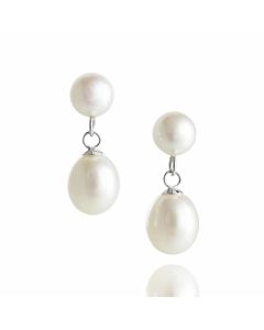 Jersey Pearl Dew Drop Earrings - 1757323