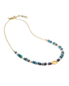 Sarah Alexander Oceana Gemstone Gold Necklace