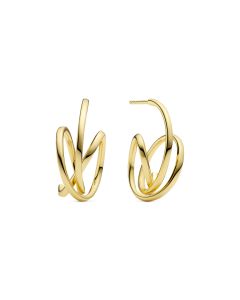 Sif Jakobs Spirale Pianura Grande Gold Earrings. Item code SJ-E2590-YG.