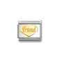 Nomination Classic Gold Heart Friend Charm - 030162_76