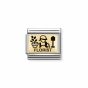 Nomination Classic Composable Charm - 18k Gold Florist