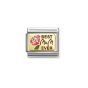 Nomination Classic Gold with Pink Enamel Flower Best Mum Ever Charm 030289/14