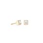 Coeur De Lion Square Stud Earrings - Gold Crystal