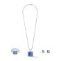 Coeur De Lion Amulet Spikes Necklace - Square Aventurine Silver Blue 1200100717